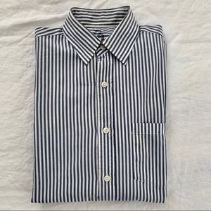 J. Crew Lightweight Shirt in Blue & White Stripe